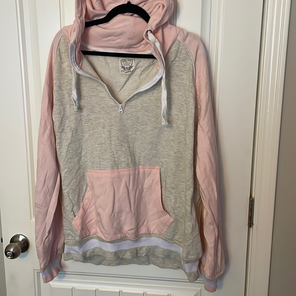 Quarter zip hoodie.